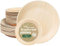 HAAGO 40 Palm Leaf Disposable Plates - Compostable, Eco-Friendly Like Wooden & Bamboo Plates for Hot & Cold Food, Microwave & Freezer Safe Alternative to Paper Plate, 15cm & 25cm Disposable Plate