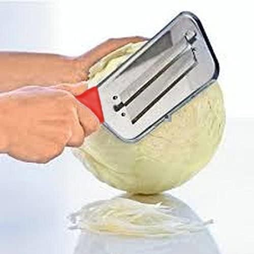 YIANI Cabbage Kitchen Knife Slicer Chopper Shredder Sauerkraut Cutter Coleslaw Grater (Red)
