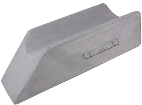 SWAWIS Venenkissen Schwamm Venenkissen Beinhochlagerungskissen Beinkissen Hochlagerung, Lindert Rücken- und Beinschmerzen Fördert die Blutzirkulation Beinerhöhungskissen Waschbar, Hellgrau