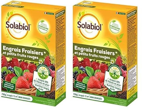 SOLABIOL SOFRAY750 Engrais Fraisiers Et Petits Fruits 750 G, Incolore (Lot de 2)