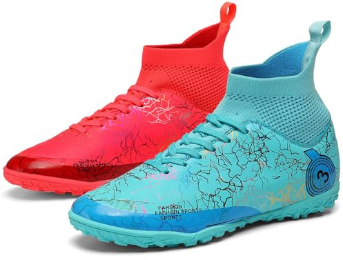 Mokayu Scarpe da calcio per ragazzi per bambini, da calcio, Astro Turf Atletica Atletica Formazione Sport Corsa Futsal Scarpa Adolescente Indoor Outdoor Professione Competizione Scarpe da Calcio