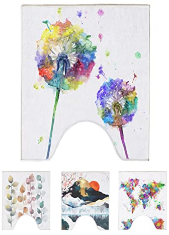 arteneur WC Vorleger mit Ausschnitt 50x60 cm Pusteblume