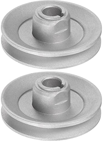 sourcing map 2uds Industrial Coser Máquina Embrague Motor Polea 15mm Interior 80mm Exterior Diámetro Aluminio Eléctrico Transferencia Rueda Polea