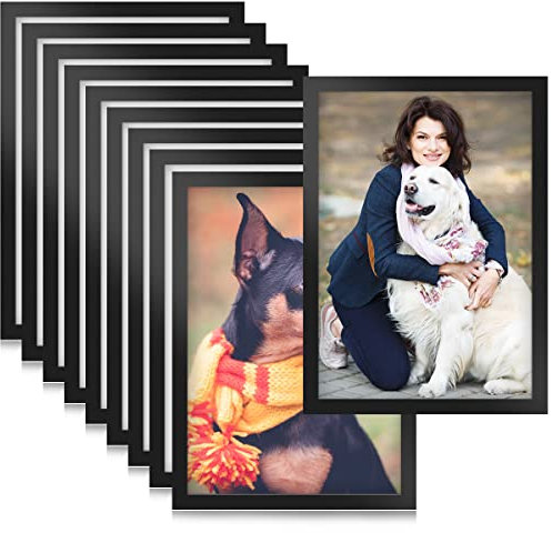 MOPLA 10 Stück Durable Inforahmen A5 Selbstklebend Magnetisch Bilderrahmen,Plakatrahmen Magnetisch Dokumentenhalter,Magnetischer Rahmen für Diamant Painting DIN A5 21 x 14.8cm mit schwarzem Rand