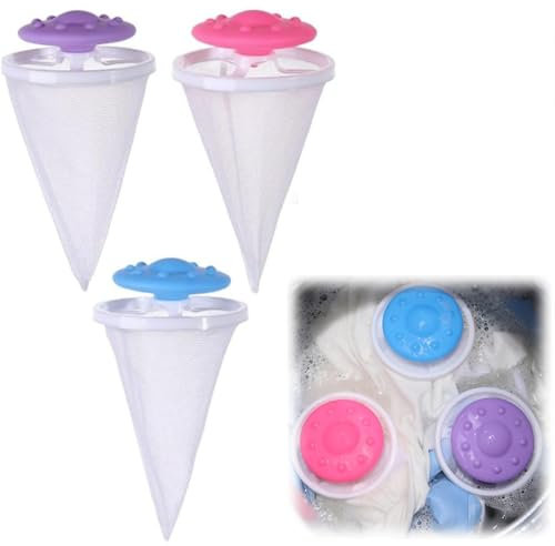 3PCS Pet Hair Remover Washing Machine,Floating Hair Filtering Mesh Removal,Washing Machine Lint Catcher,Washing Machine Wool Device,Pet Hair Dissolver Washing Machine,Washing Machine Filter Bag