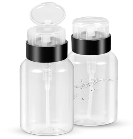 2 st tom pumpflaska, pumpflaska, pump för vattendispenser, byte av spädbarn | 250 ml reseflaska, babybyte vattenpumpflaska, för resor, sminkborttagare, nagellacksborttagare