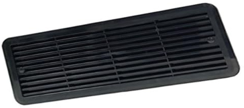 For la griglia di montaggio dello sfiato del frigorifero Thetford 483 x 186 mm, copertura di ventilazione in ABS 62445480 for il di raffreddamento del frigorifero del caravan, camper, camper(Black)