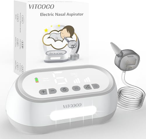 Mouche Bébé Électrique T30, Aspirateur Nasal Rechargeable avec Musique