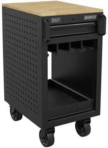 Sealey 8 Power Tool Rack Trolley, 450mm - APPTR8, Black