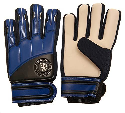 Hy-Pro Officially Licesned Chelsea F.C. Goalkeeper Gloves - Youth, Soccer Gloves, Youth, Delta Design, Goalie, with Strong Palm Girp for High Performance, Boys and Girls