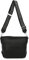 ITALYSHOP24 Damen Tasche Shopper Hobo-Bags Crossbody Schultertasche Umhängetasche Handtasche Gürteltasche Crossover Kunst-Leder Schwarz