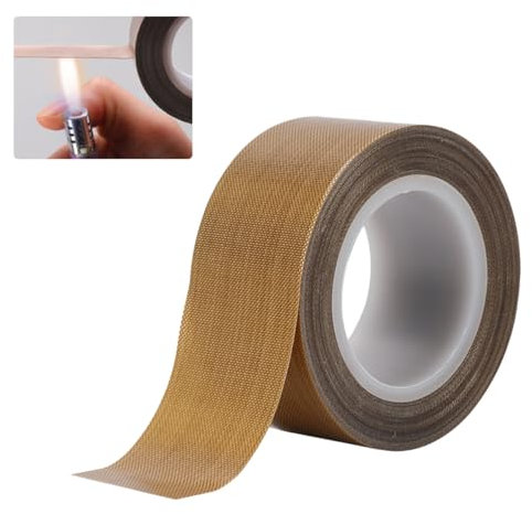 Rairsky 30mm*10m Teflon Klebeband, Klebeband Hitzebeständig, Teflon Band, Reibungsarmes PTFE Dichtband, Vakuumierer Teflonband für Vakuumierer, Heißschmelzmaschinen, Elektrische Hochspannungsprodukte