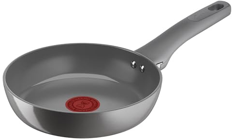 Lagostina Risorsa Padella 20 cm, Rivestimento in Ceramica Antiaderente, Scorrevolezza Ottimale, Riciclata, Riciclabile, Cottura Salutare, Thermo-Signal™, Sicurezza, Induzione, 010274040120