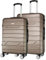 NOWI Kofferset Bergamo – 2-teiliges Gepäck-Set (96L & 62L) mit Hartschale, 4 Rollen & Zahlenschloss – Leichtes Reisekoffer Set mit Rollen, robust & ideal als Koffer für Flugreisen (Bronze, Set 2tl.)