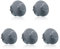 SAUBA Steckdosenschutz DODO mit Haken | 5er Pack Steckdosenabdeckung grau | Steckdosensicherung Kinder | Handtuchhalter ohne Bohren für Schutzkontaktsteckdosen| Schuko-Steckdose Typ C,F,K