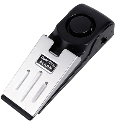 Alarme Porte 120dB Sécurité Porte d'Entrée Bloque Porte Avec Alarme Pour Appartement et Voyages Alarme Porte et Fenêtre Sécurité Domestique Dissuasif Simple à Installer