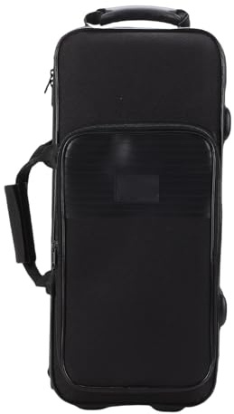SUNGOOYUE Estuche para Trompeta, Bolsa de Almacenamiento Portátil de Tela Oxford para Trompeta con Asa Lateral, Correa de Hombro Ajustable para Instrumento de Viento de Latón