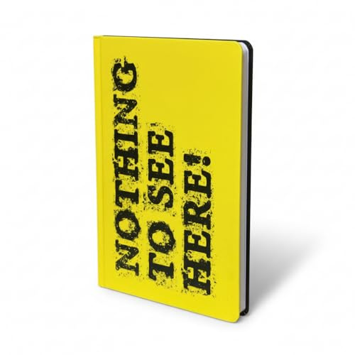 be online A5 Lined Notebook - Words Collection - Hardcover 14 x 21 cm - 192 Pages Premium Paper - Motivational Notebook with Minimalist Quotes (NOTHING TO SEE HERE)
