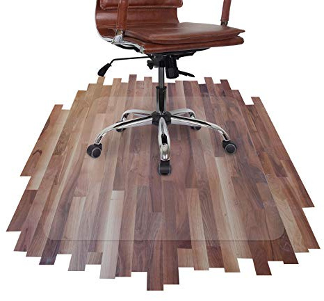 etm® - Tappetino protettivo per pavimento, trasparente, 116 x 120 cm, TÜV, per laminato, parquet, piastrelle e pavimenti duri