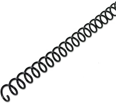 RAYSON Spirale per Rilegatura a Spirale, 40 Fogli, 7,9 mm, Passo 3:1, A4, Nera, Confezione da 100