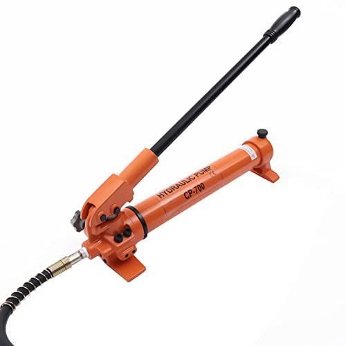 Manuella hydrauliska pumpar, handpumpar, slangkoppling, hydraulpump, hydraulisk handpump, set 10 000 psi, 800 CC 10 & 4 ton 2 hastigheter