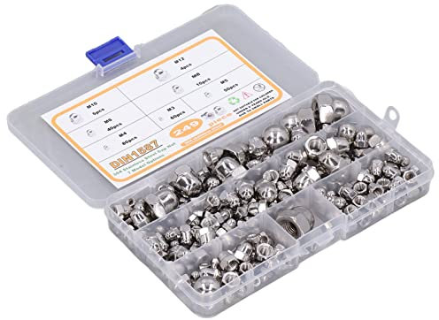 Acorn Hex Cap Nuts 249Pcs M12 for Cap Type Din1587 Acorn Nuts