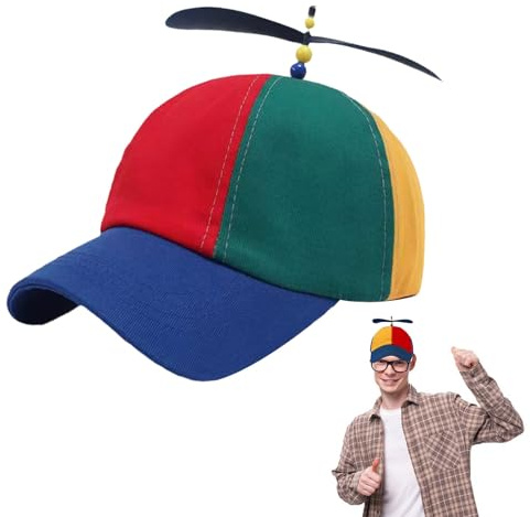 Cerioll Gorra De Hélice De Béisbol Con Hélice Giratoria, Sombrero De Hélice Multicolor Ajustable Para Adultos Y Niños, Protección Solar, Ideal Para Carnaval Y Cosplay
