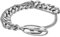 Diesel Herren-Armband aus Edelstahl mit Knebelverschluss, Münzsilber