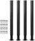 Vkechh 4er Set Tischbeine Metall,Schwarz Tischfuß Höhenverstellbar 71-110cm, Tischfuss für möbel mit Schrauben, | Belastbar bis 200KG, für Sofa Möbelfüße Schreibtisch tischfüße