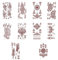 CATOR 10 Feuilles Tatouages Temporaires, tatouage ephemere femme, Fleurs, Ailes Coquillage, Faux Tatouages Noirs pour Femmes et Filles, Tatouage Ephemere Imperméables pour Enfants et Adultes