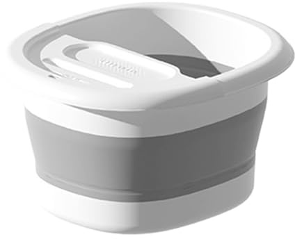 Foot Soak – spa comfort Bucket, bärbar badbassäng | hög kapacitet fotbad blötläggning badkar med massage – akupunktoint, lugnande stresslindring vikbar fotbehållare för reseberäkning camping