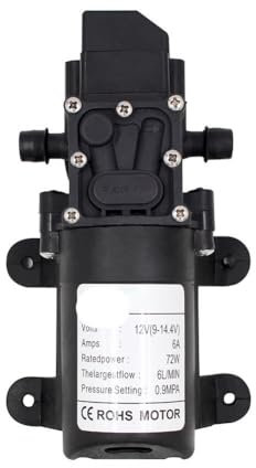 Water Pumps, Parts & Accessories Diaphragm Water Pump 6L/min 12V 220V 70PSI Miniature Electric Water Pump Agricultural High Pressure Spray Car Wash Spray(Straight type)