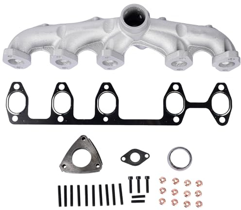 NSGMXT Collettore di scarico + guarnizione compatibile con Mul-tivan T5 T0uareg 2.5 TDI BNZ BPC BPE BPD 070253031F