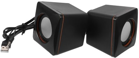 TEHAUX Mini Altoparlante USB per Computer Portatile Cassa Acustica Desktop Compatta con Subwoofer Integrato Speaker Portatile per Laptop e Notebook Collegamento USB Plug Play Design