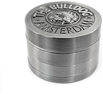 The Bulldog Amsterdam Grinder 50mm, Silber, Metall, Manuell, Kräutermühle
