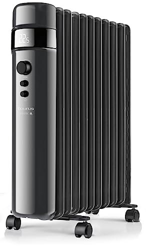 Taurus Agadir 2500 Radiador de Aceite, W, 0 Decibelios, Acero, 3 Velocidades, Negro