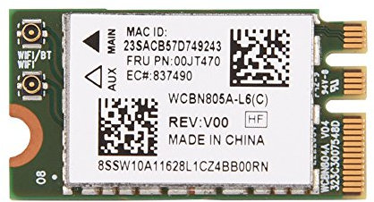 Tarjeta WiFi NGFF/M2, Tarjeta inalámbrica 802.11A/C 2.4G/5G de Doble Banda Mini WiFi para Lenovo/DELL/ASUS/Toshiba/Hasee/Acer