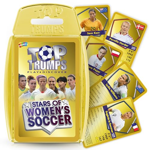 Top Trumps Stars of Women's Family Football Card Game for Kids and Adults, 2+ Players, Ages 6+