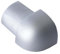 Dalsys Außeneck für Fliesenschiene Aluminium (eloxiert) Viertelkreisprofil 10mm, Silber matt Fliesenprofil