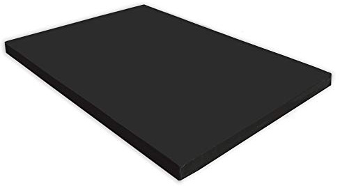 NiroSport Gymnastikmatta, sportmatta, gymnastikmatta, 150 x 100 x 8 cm, svart, mjuk golvmatta