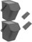 Go Practic 2-er Mülleimer-Set Küche Mülltrennsystem 2x Mülleimer 25l mit Deckel und 2-Pack Bioaktivkohlefilter Stapelbar CLICK-Funktion
