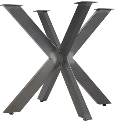 SOTECH Châssis de Table Spider/Pieds de Table en Acier Lourd à l'aspect Vintage/Montage Facile/Patins de Table pour Les projets de Bricolage Tables à Manger 710 x 850 x 850 mm