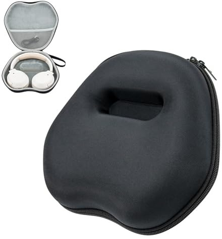 Hzycwgone Custodia per Edifier W820NB Cuffie Bluetooth con Cancellazione del Rumore,Custodia Portatile da Viaggio con Borsa a Rete per Accessori(Nero)