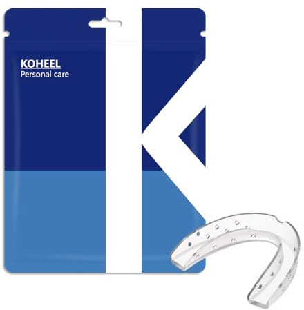 KOHEEL Gouttière Dentaire pour Grincement Nocturne, Gouttière Dentaire à Ajustement Professionnel, Gouttière Dentaire Fine pour Anti-Bruxisme, 4 pièces (2 grandes & 2 petites)