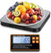 Küchenwaage Digital, 2025 Neu Aufgeteiltes Design Küchenwaage 15kg Hochpräzise 1g, 7 Maßeinheiten, Küchenwaage Edelstahl Mit Separatem LCD-Display, Zählfunktion und Tara Funktion, Batterien Inklusive