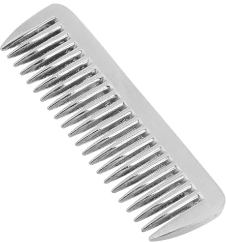 Toyvian Peine De Crin Metalico Anticaspa Para Mascotas Aluminio Mango Ergonómico Eliminar Caspa