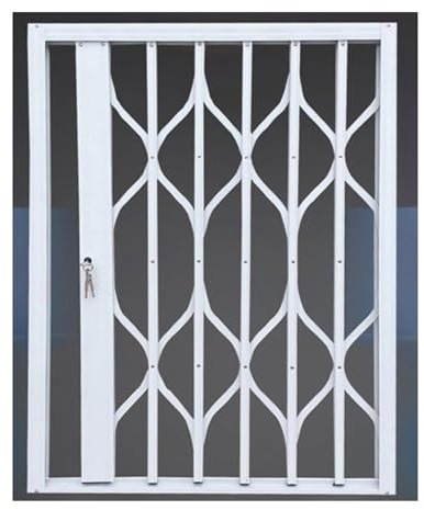 Recinzione protettiva telescopica pieghevole in lega di alluminio con blocco a sgancio rapido for recinzione di sicurezza antifurto for bambini multi-scena(70x140cm)