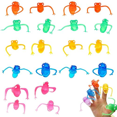Marionnettes de Doigt Monstre Non Toxiques Lot de 20 Figurines PVC Amusantes Jouets Créatifs pour Histoires Jeux Éducatifs Fête Anniversaire Cadeaux Enfants