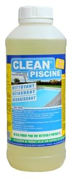 Clean Piscine Multiuso 1L : Detergente per linea di galleggiamento, piscine, spa, terrazze, mobili da giardino, tende da sole | Pulisce, smalta le macchie, sgrassa | Biodegradabile al 98%