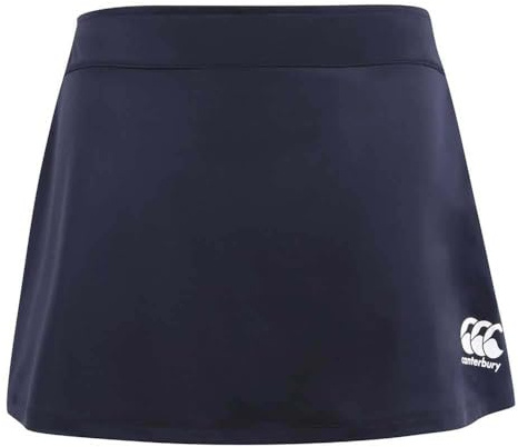 Canterbury Junior Unisex Plain Team Skort | Netball and Hockey | Concealed Shorts Skort, Navy, 8